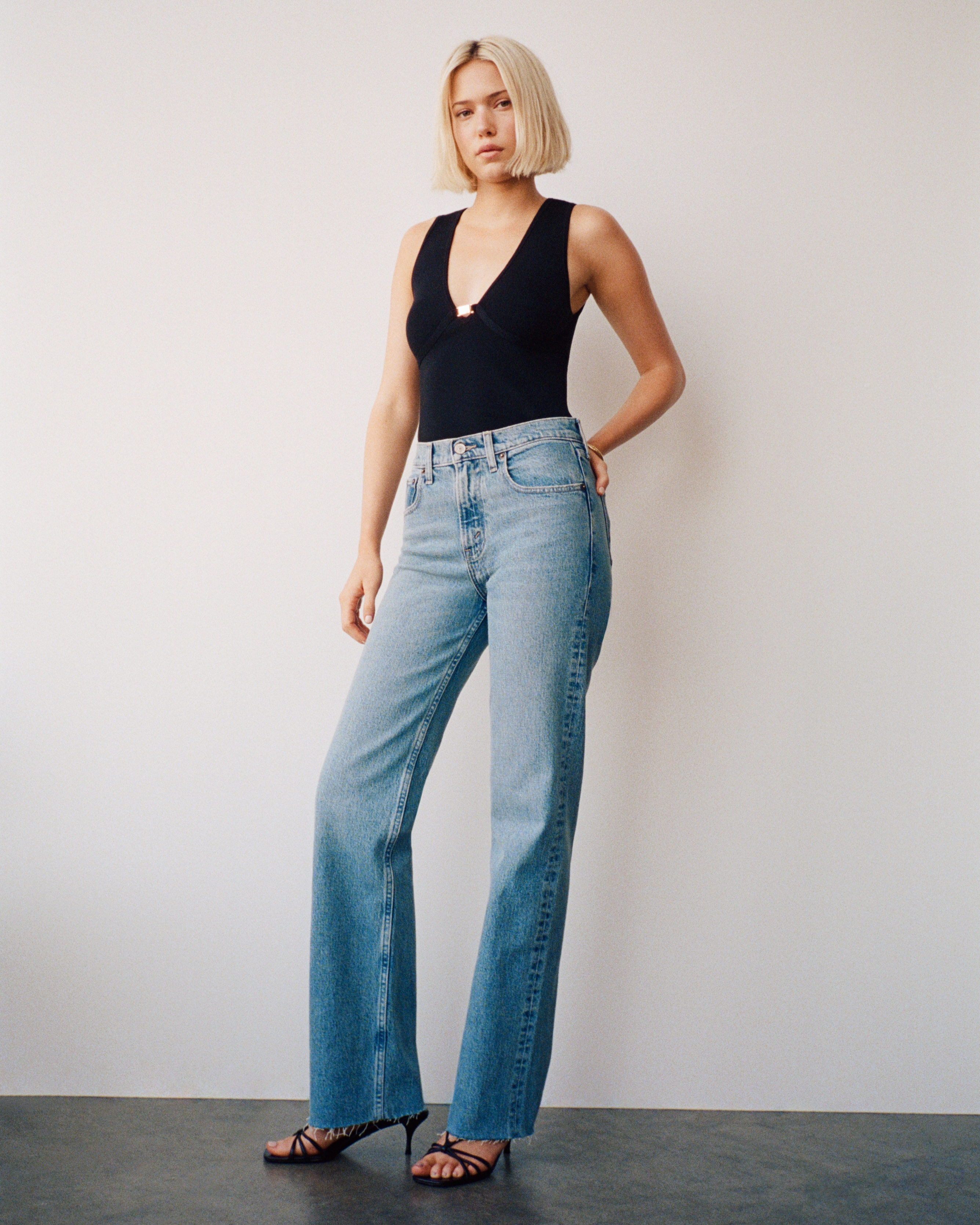 希少！90s ABERCROMBIE&FITCHCOMPANY Women's Mid Rise 90s Straight Jean | Women's Clearance