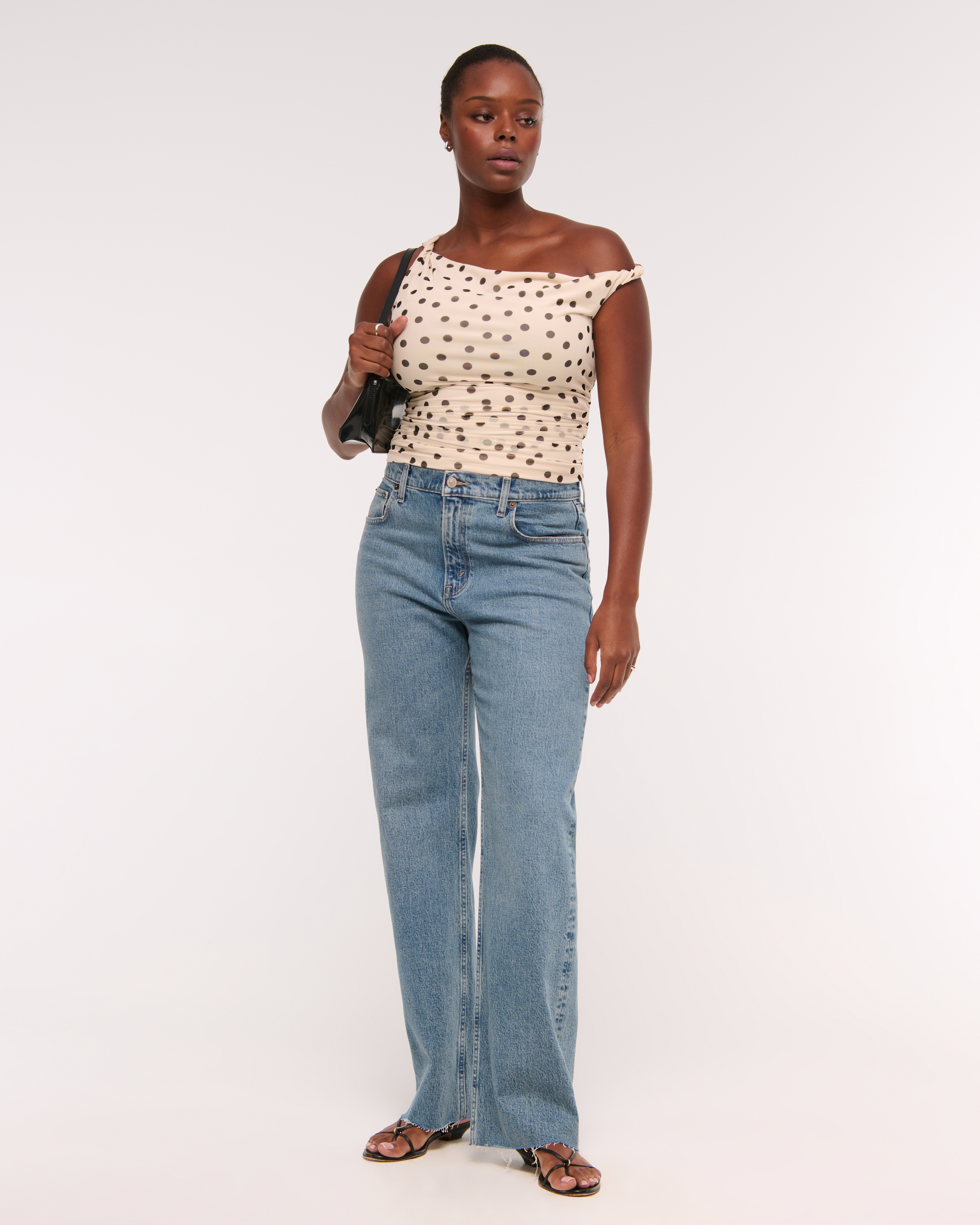 ★★ ★★ Women's High Rise Relaxed Fit Visual Wa Women's High Rise 90s Relaxed Jean | Women's Bottoms