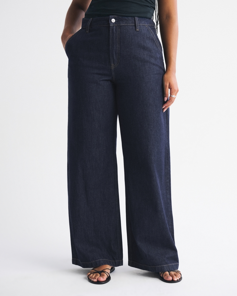 Curve Love High Rise Wide Leg Jean
