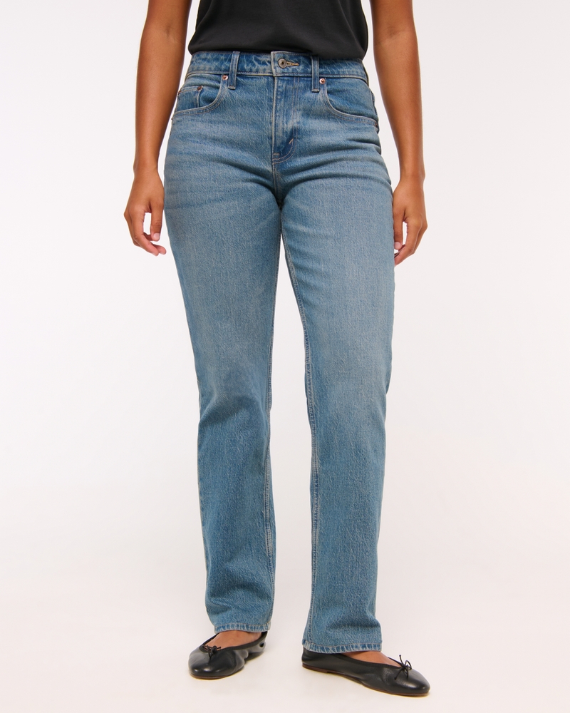 Curve Love Mid Rise 90s Straight Jean