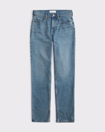 Women's Curve Love Mid Rise 90s Straight Jean | Women's Bottoms | Abercrombie.com
