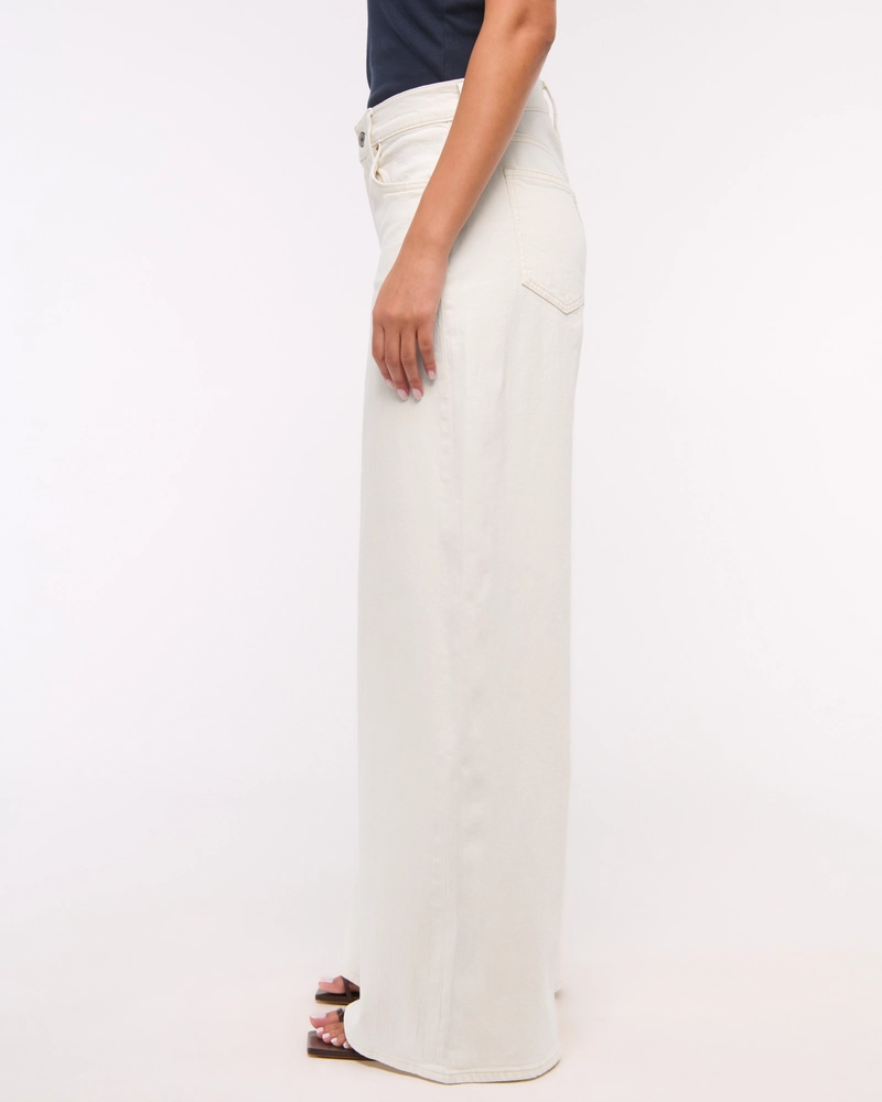 Mid Rise Ultra Wide Leg Jean