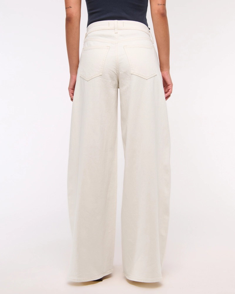 Mid Rise Ultra Wide Leg Jean