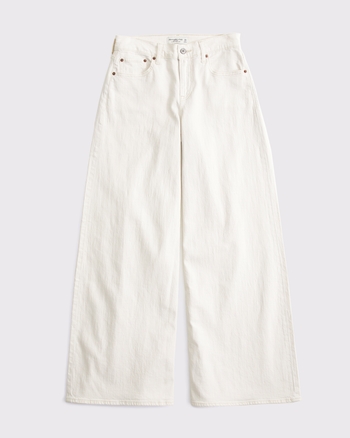 Women's Linen-Blend Ultra Wide Leg Jean | Women's Bottoms
