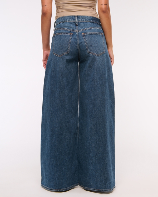 Mid Rise Ultra Wide Leg Jean