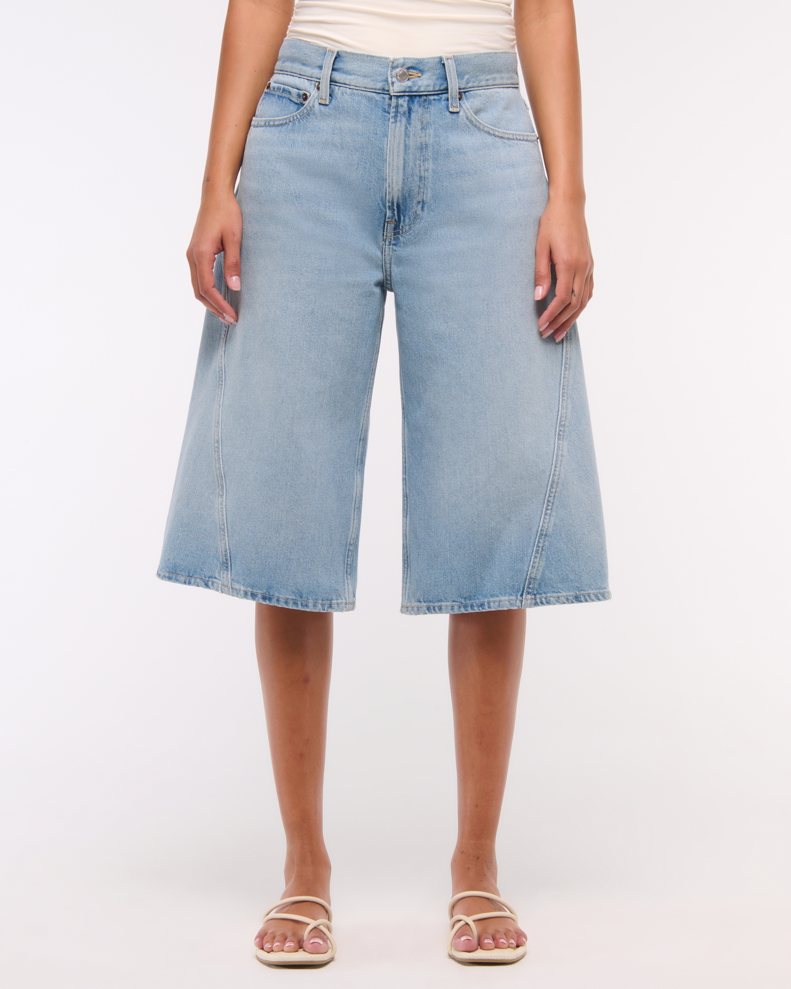 Mid Rise Culotte Jean