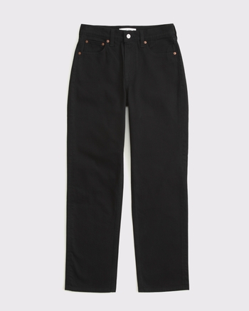 Femme Jean droit vintage à taille haute | Femme Bas | Abercrombie.com