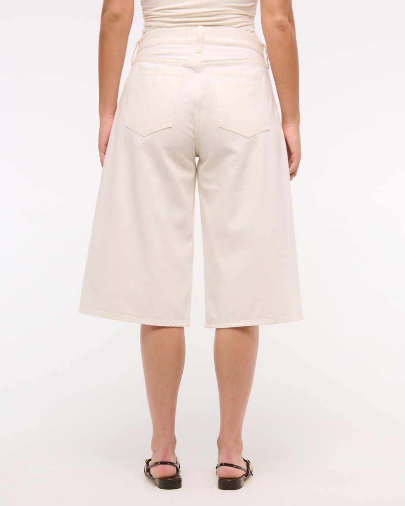 Curve Love Mid Rise Cropped Culotte Jean
