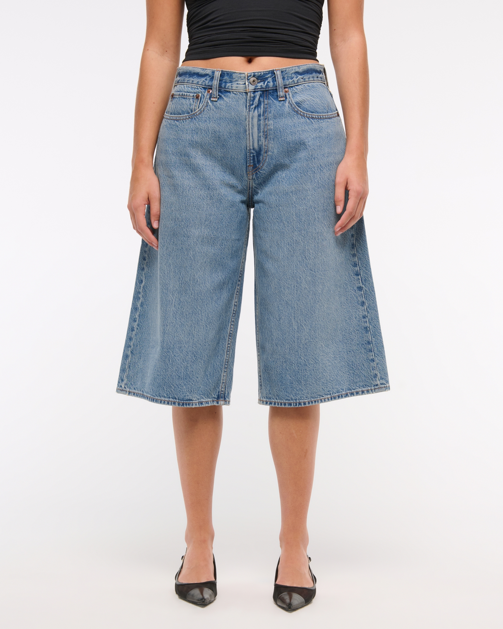 Curve Love Mid Rise Culotte Jean