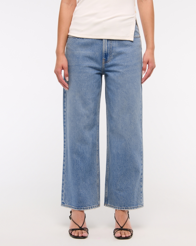 Mid Rise Cropped Slouchy Jean