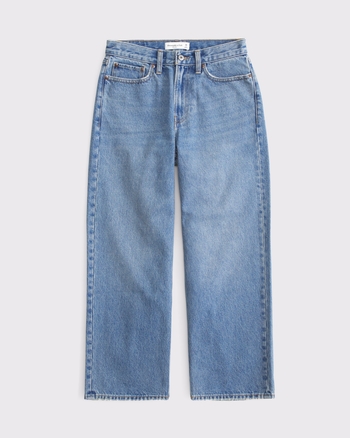 Mid Rise Cropped Slouchy Jean