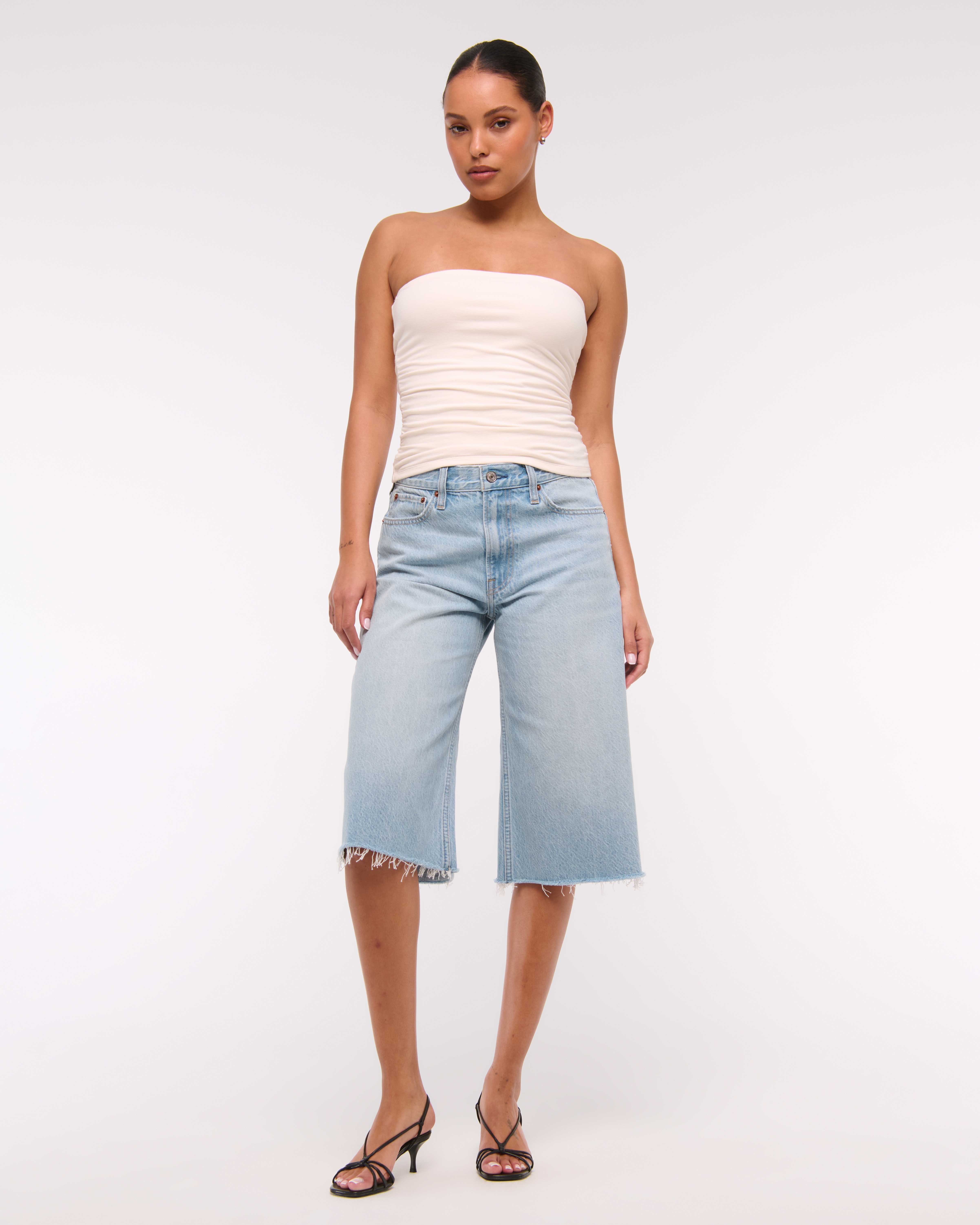 Abercrombie & Fitch Mid Rise Long Jort — фото 2