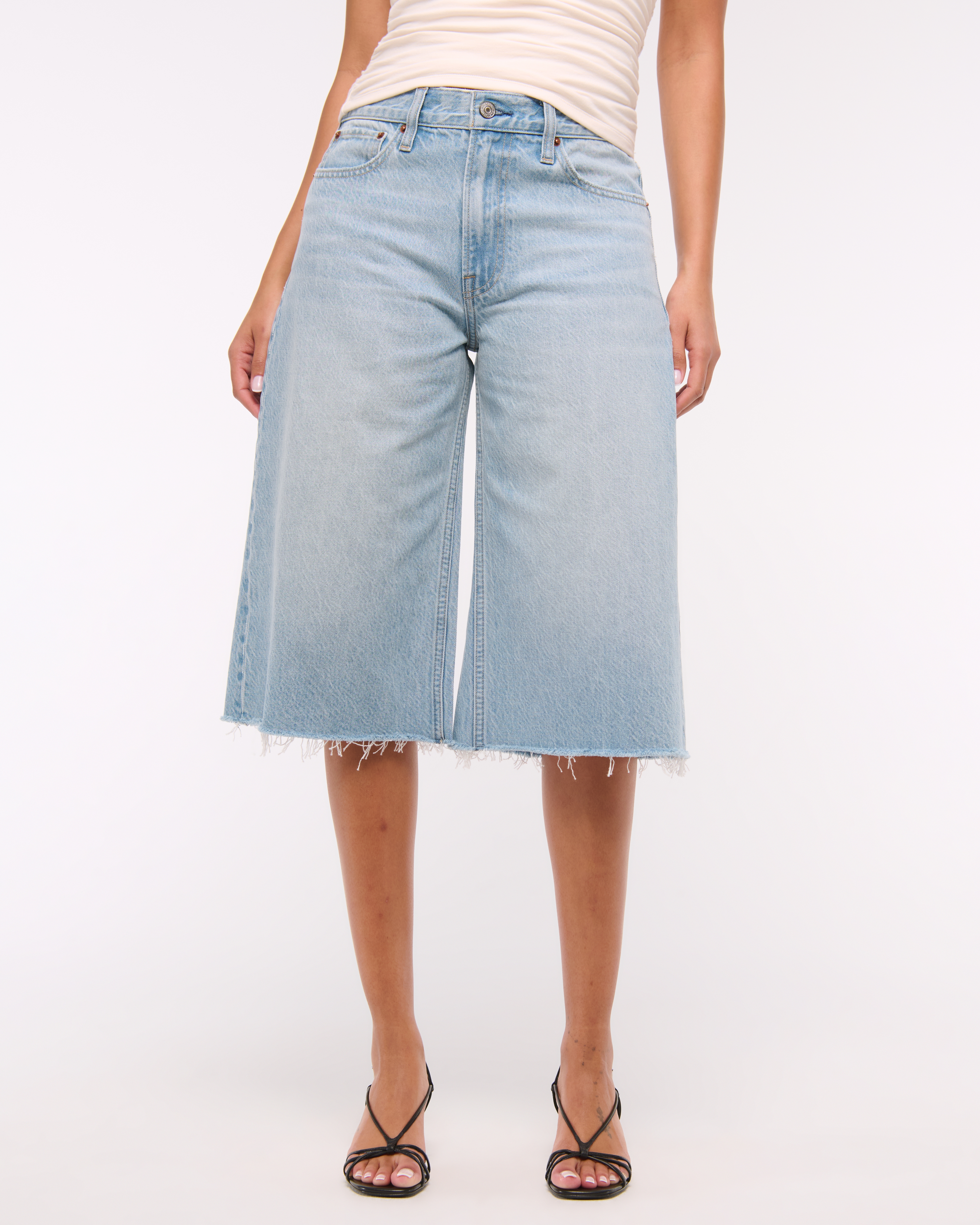 Abercrombie & Fitch Mid Rise Long Jort — фото 3