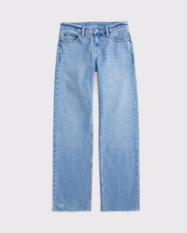Low Rise 90s Relaxed Jean, Medium Raw Hem view 1