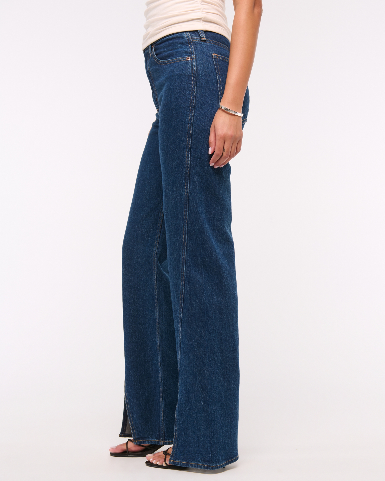 High Rise 90s Relaxed Split-Vent Hem Jean