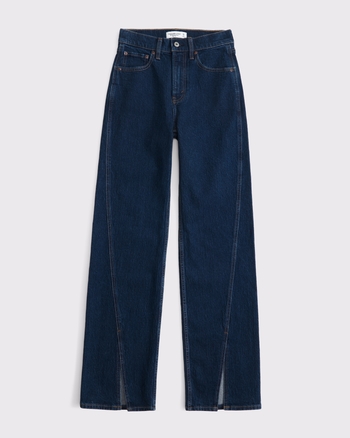 High Rise 90s Relaxed Split-Vent Hem Jean