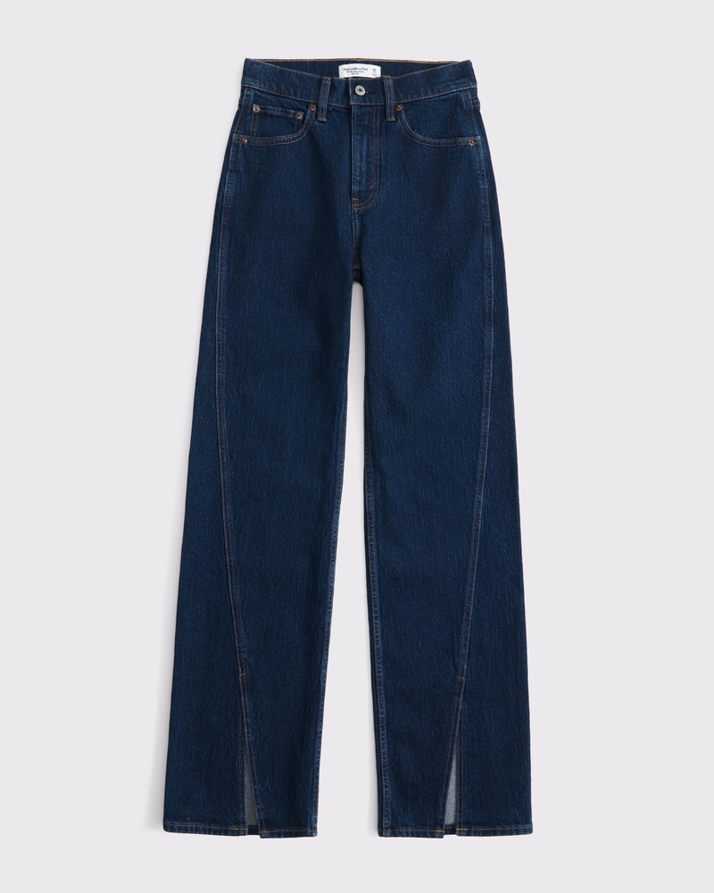 Women's High Rise 90s Relaxed Split-Vent Hem Jean | Women's