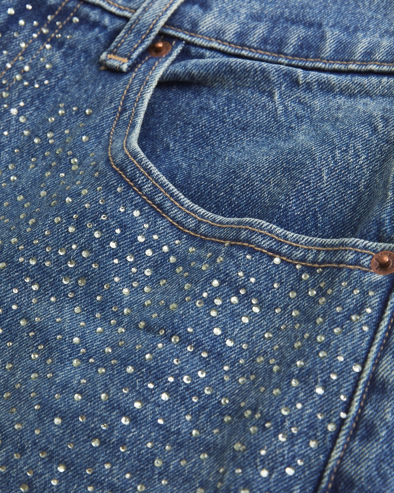 Femme Jean décontracté à taille haute dans le style des années 90