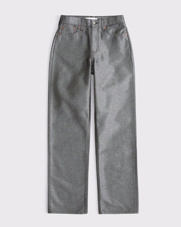 Curve Love High Rise Loose Jean, Black Shine view 1