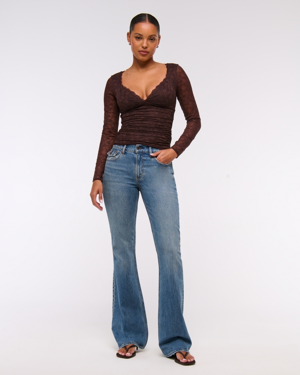 Mid Rise Bootcut Jean, Medium Y2k Pocket view 1