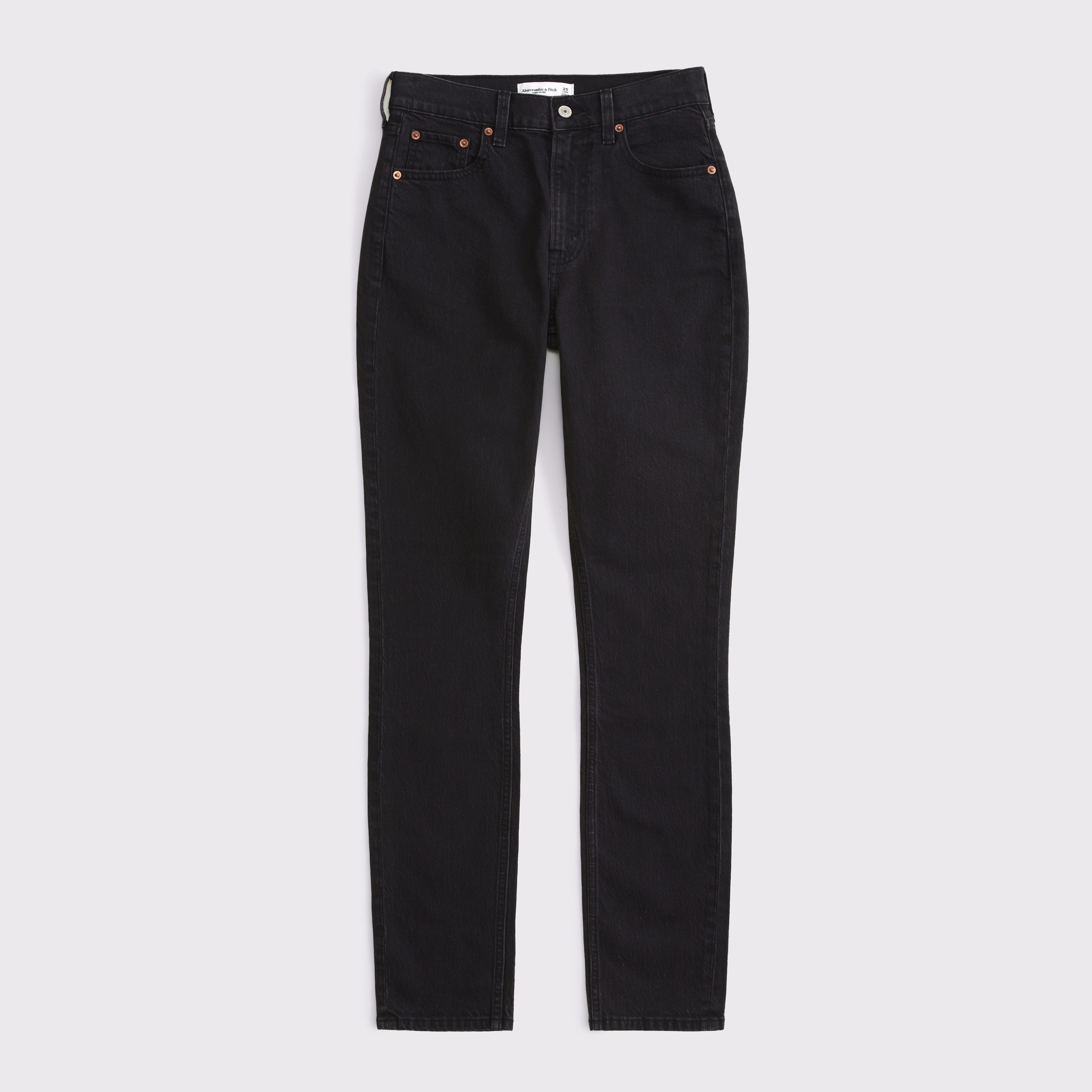 Abercrombie & Fitch Curve Love High Rise Modern Skinny Jean In Black