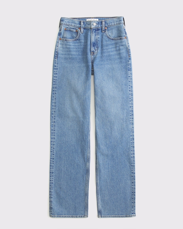 High Rise 90s Relaxed Jean, Medium Cowboy Boot Embroidery view 2
