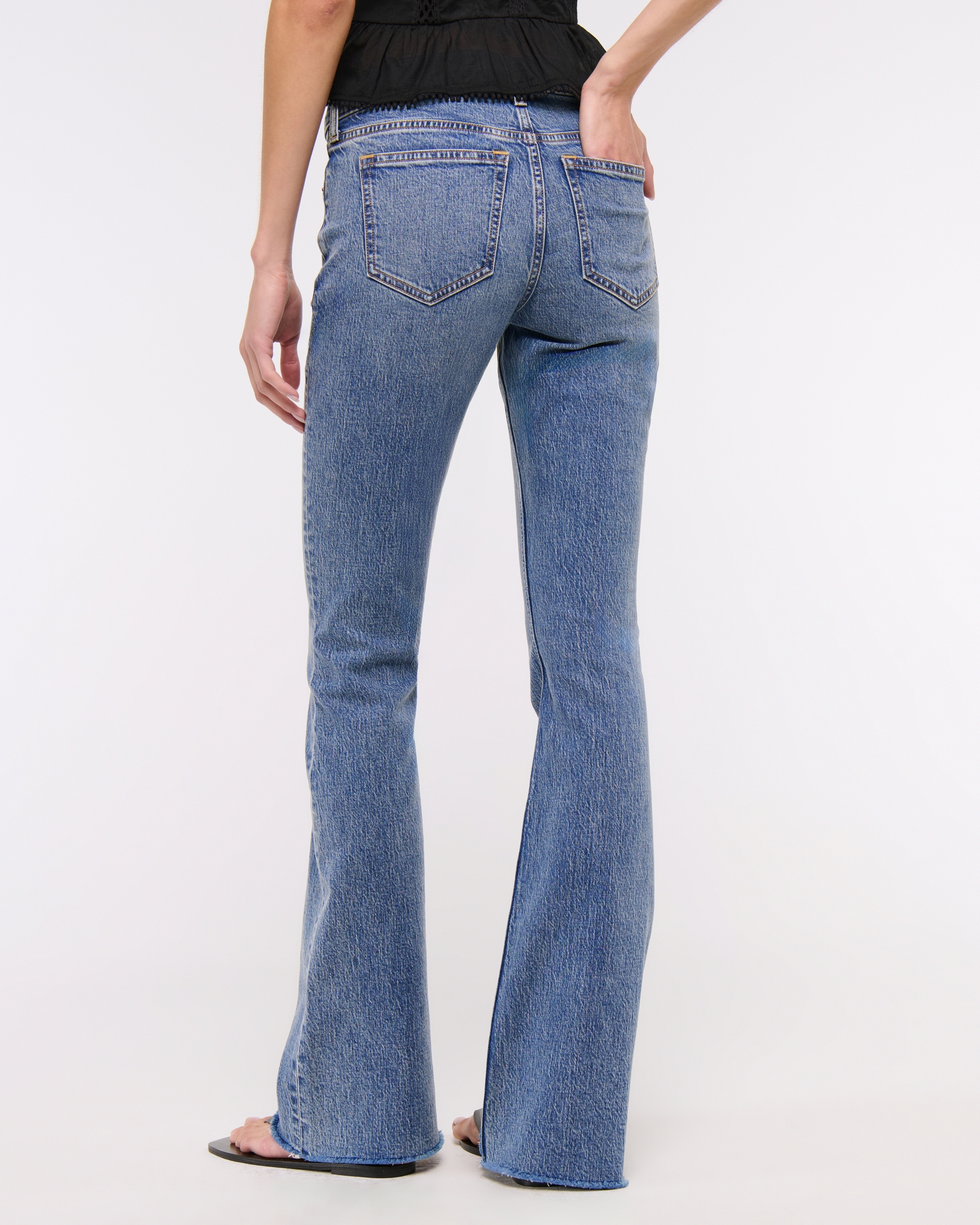 Women's Mid Rise Bootcut Vegan Suede Lace Jean | Women's Bottoms