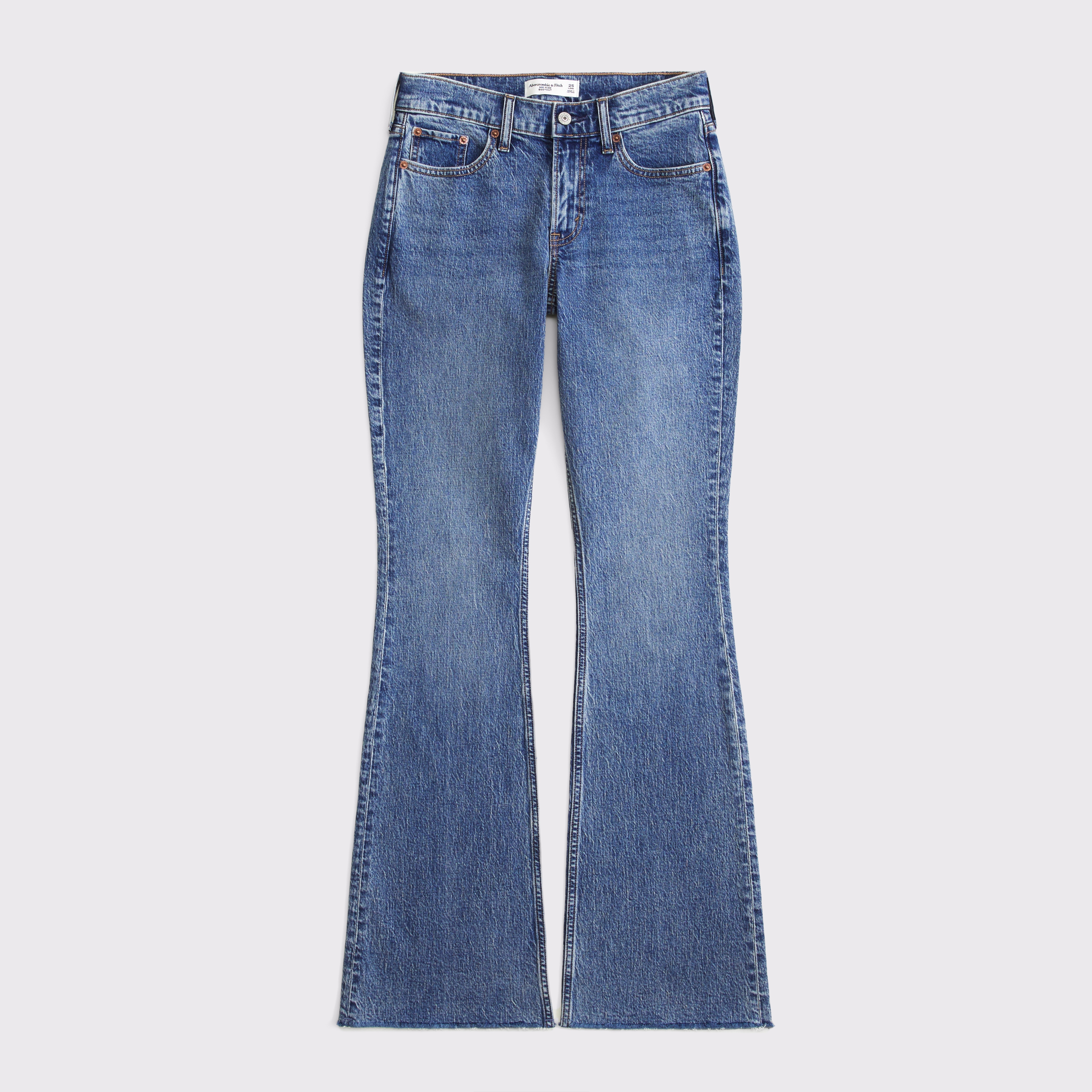 【関税＆送料込み】Burberry High Rise Bootcut Jeans High Rise Bootcut Jeans in Mid blue - Women, Cotton