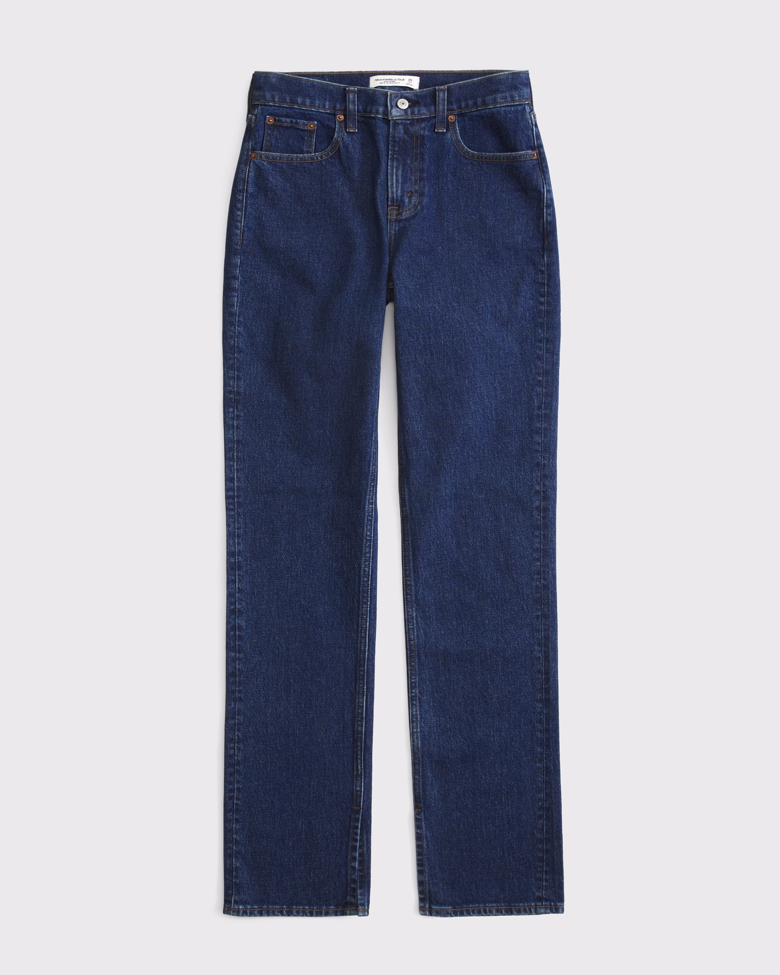 Women's Curve Love Mid Rise 90s Straight Split-Vent Hem Jean