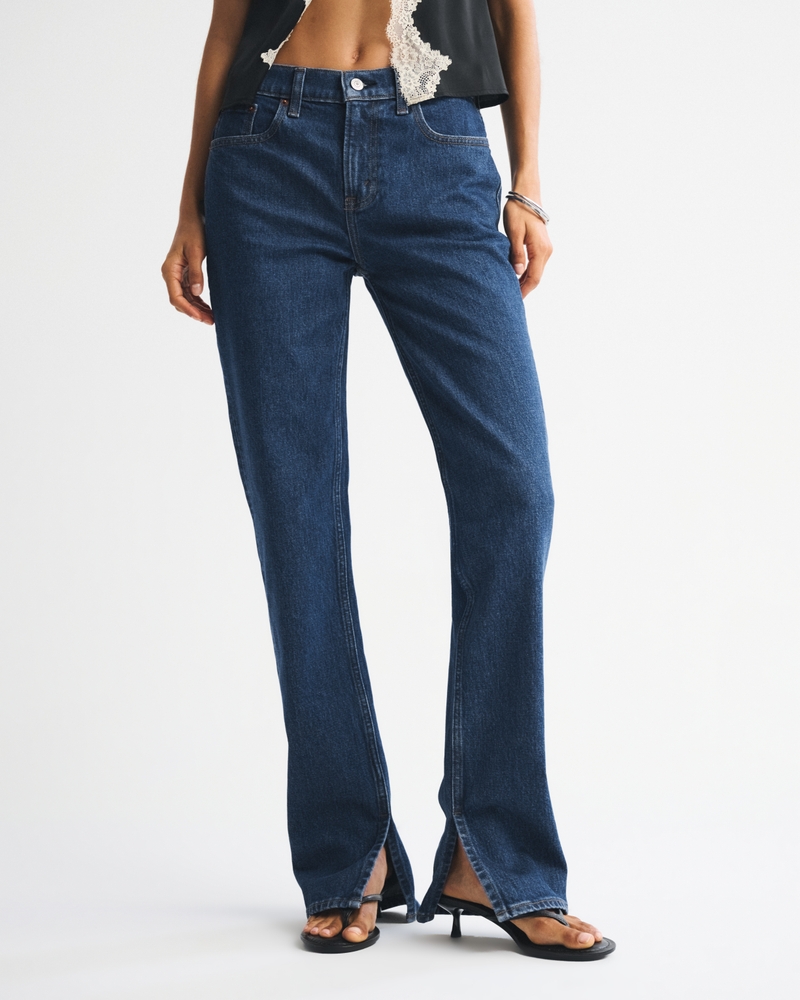 Mid Rise 90s Straight Jean