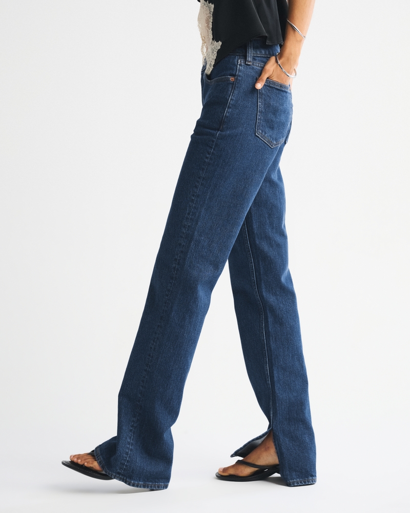 Mid Rise 90s Straight Jean