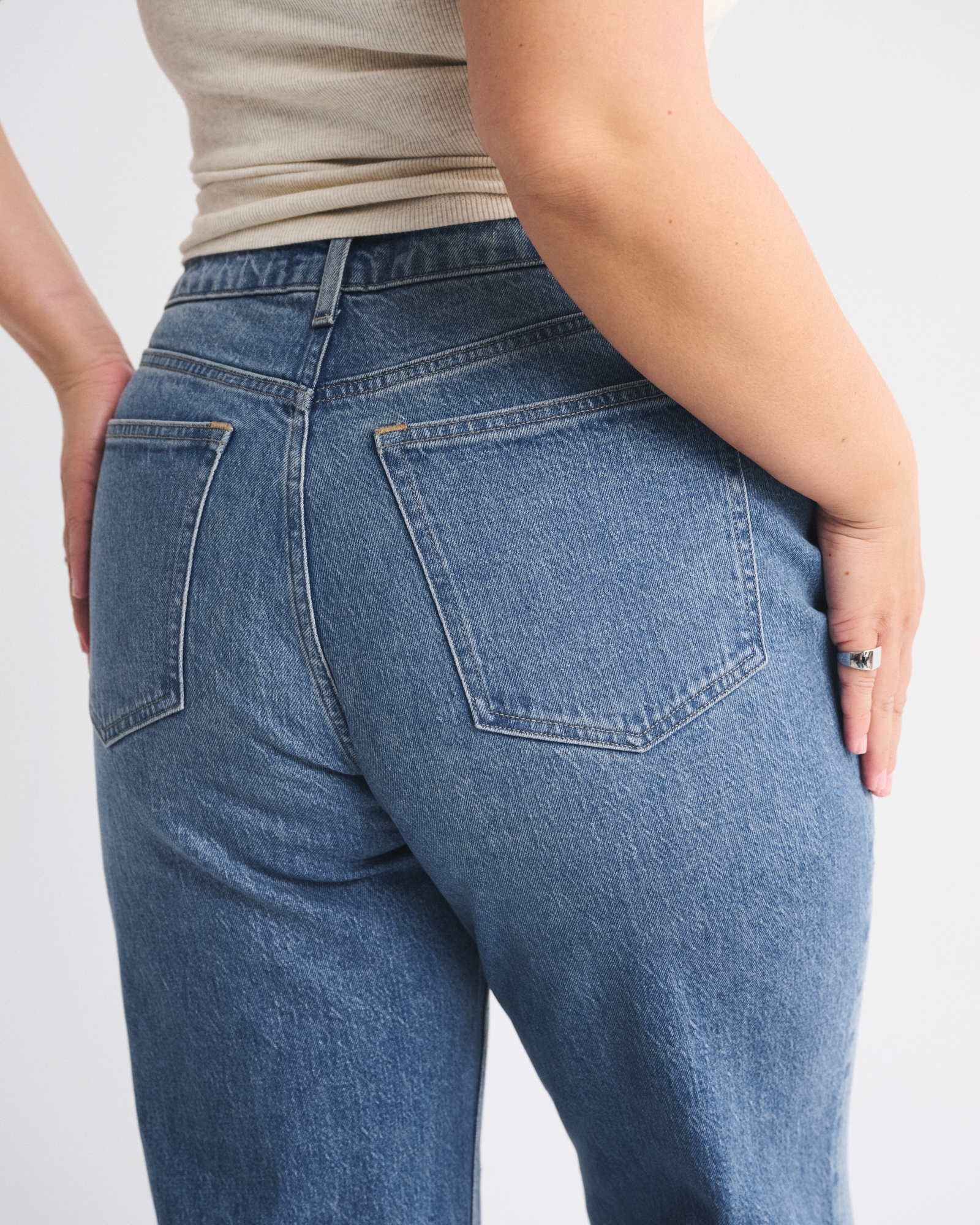 Curve Love High Rise 90s Relaxed Studded Jean