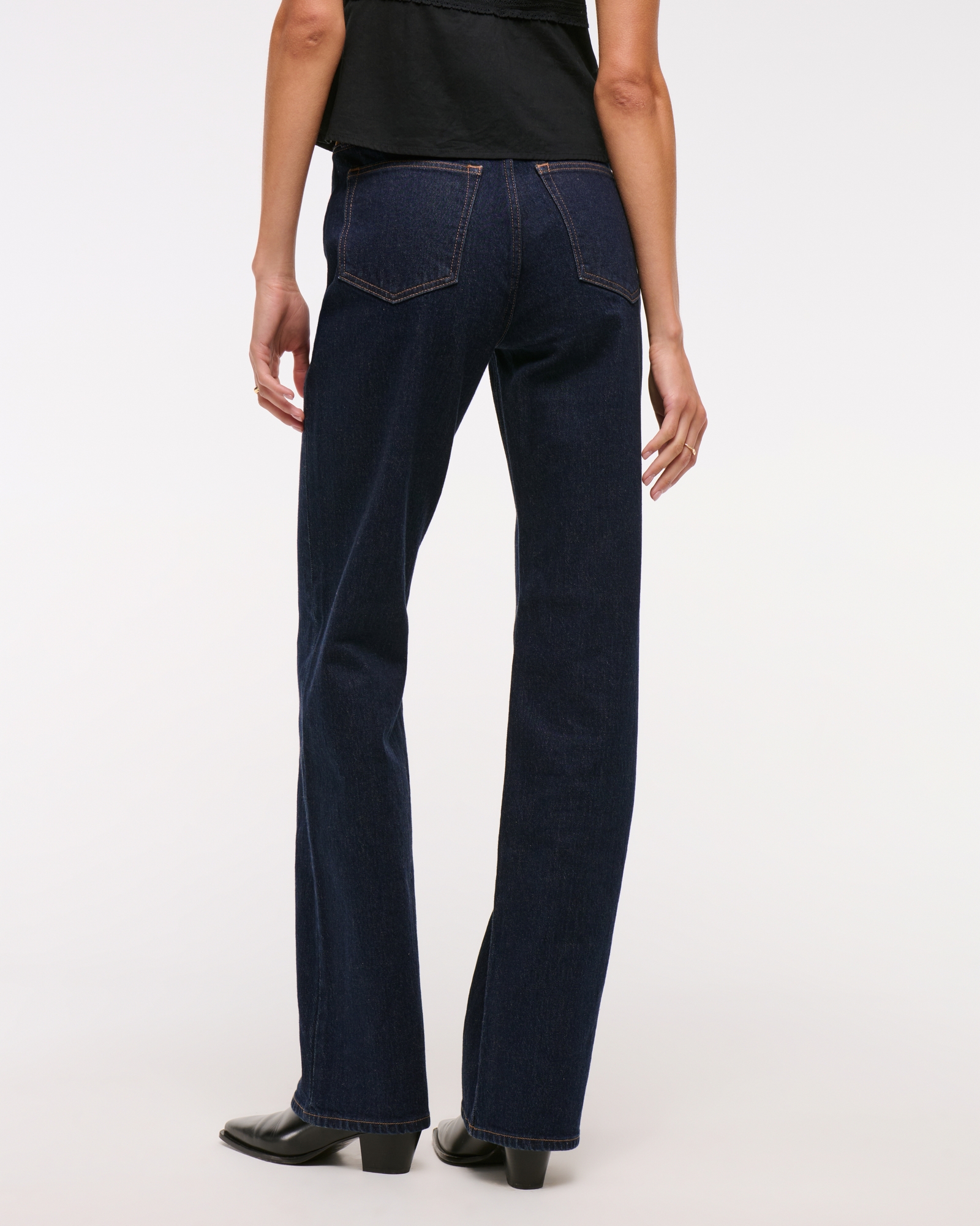 High Rise 90s Relaxed Vegan Suede Yoke Jean