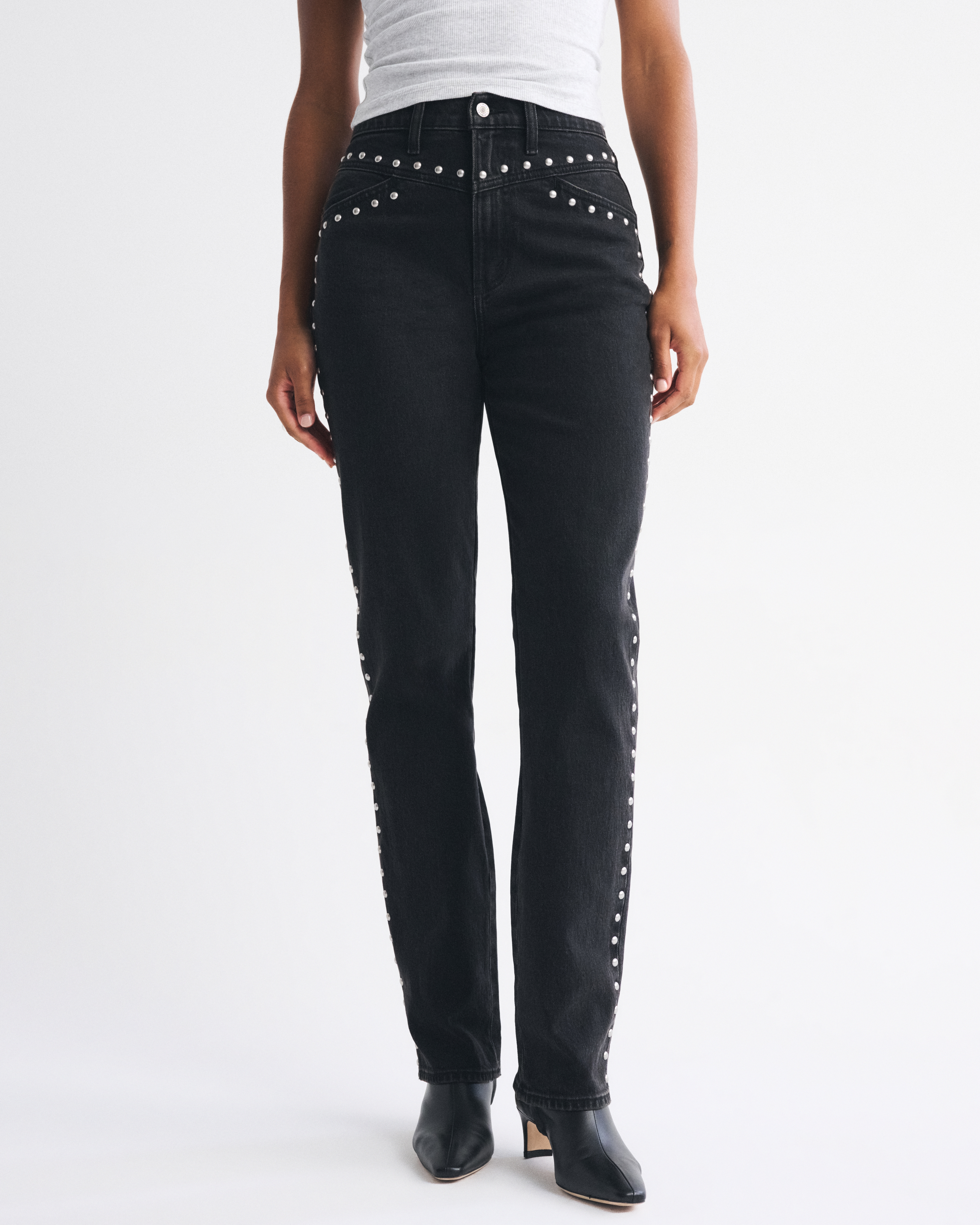Женские джинсы Abercrombie & Fitch Curve Love Ultra High Rise 90s Straight Jean — фото 3