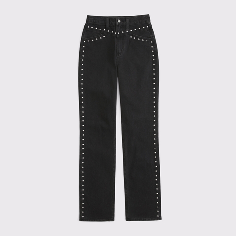 Женские джинсы Abercrombie & Fitch Curve Love Ultra High Rise 90s Straight Jean