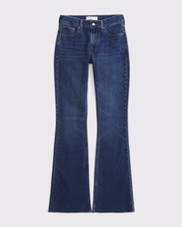Mid Rise Bootcut Frayed Hem Jean