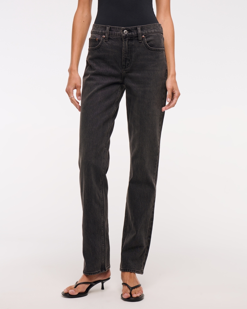 Mid Rise 90s Straight Jean