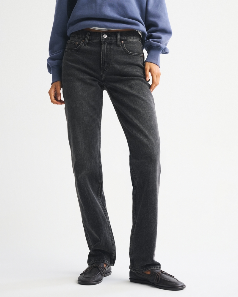 Mid Rise 90s Straight Jean