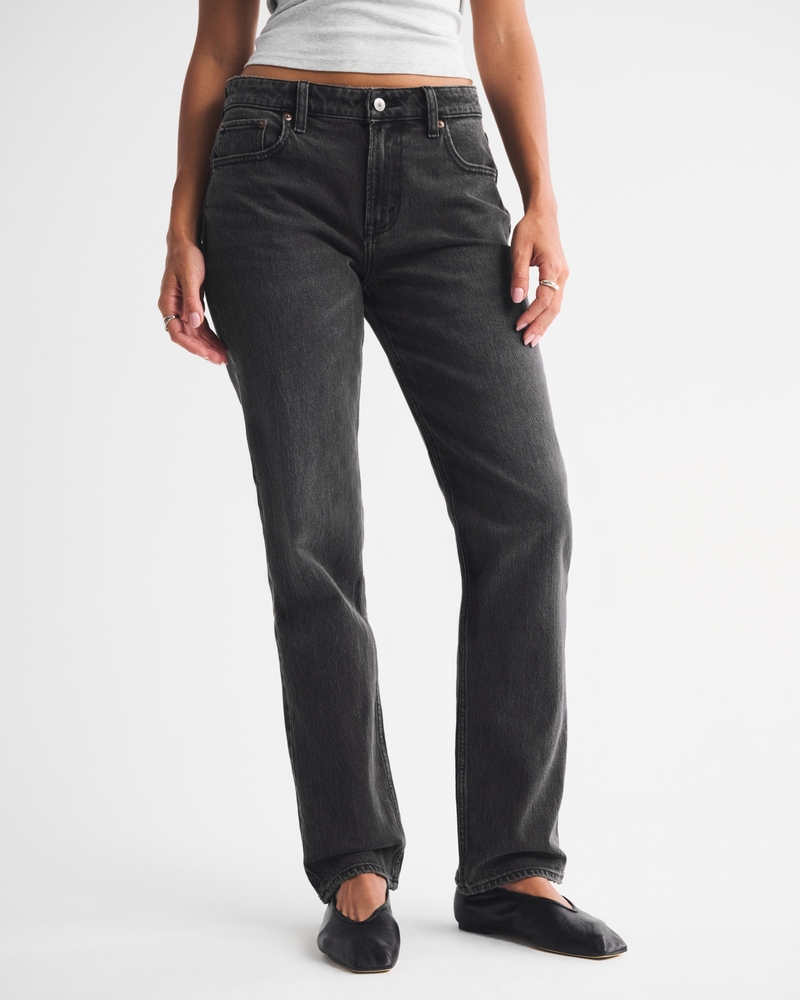 Curve Love Mid Rise 90s Straight Jean