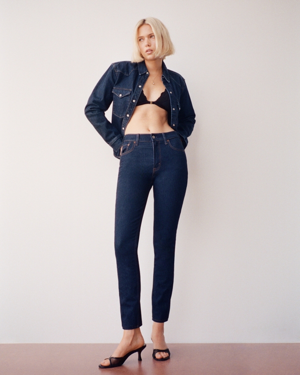 High Rise Modern Skinny Jean, Rinse view 1