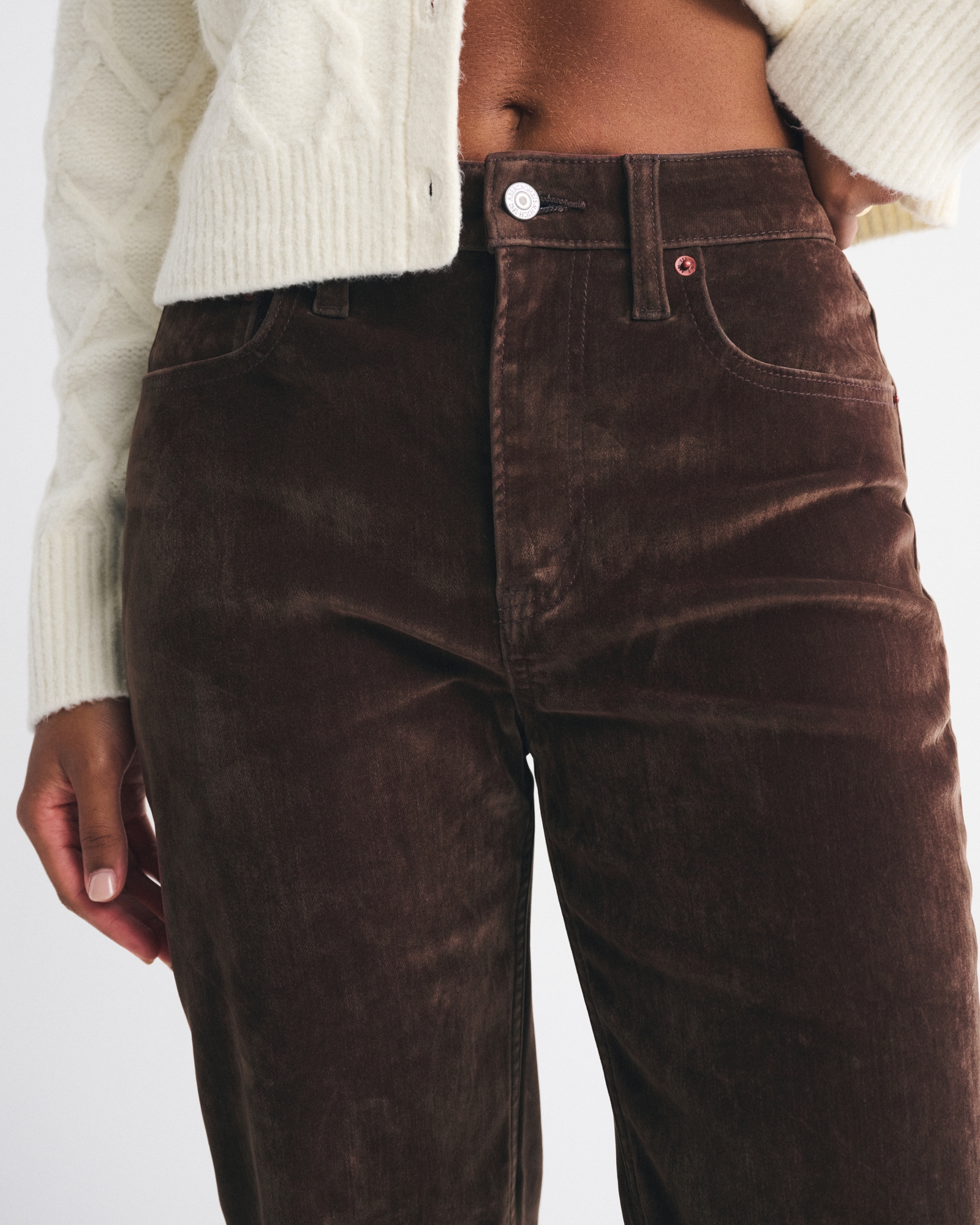 Curve Love High Rise 90s Relaxed Velvet Jean