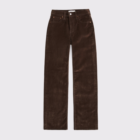 Женские джинсы Abercrombie & Fitch Curve Love High Rise 90s Relaxed Velvet Jean