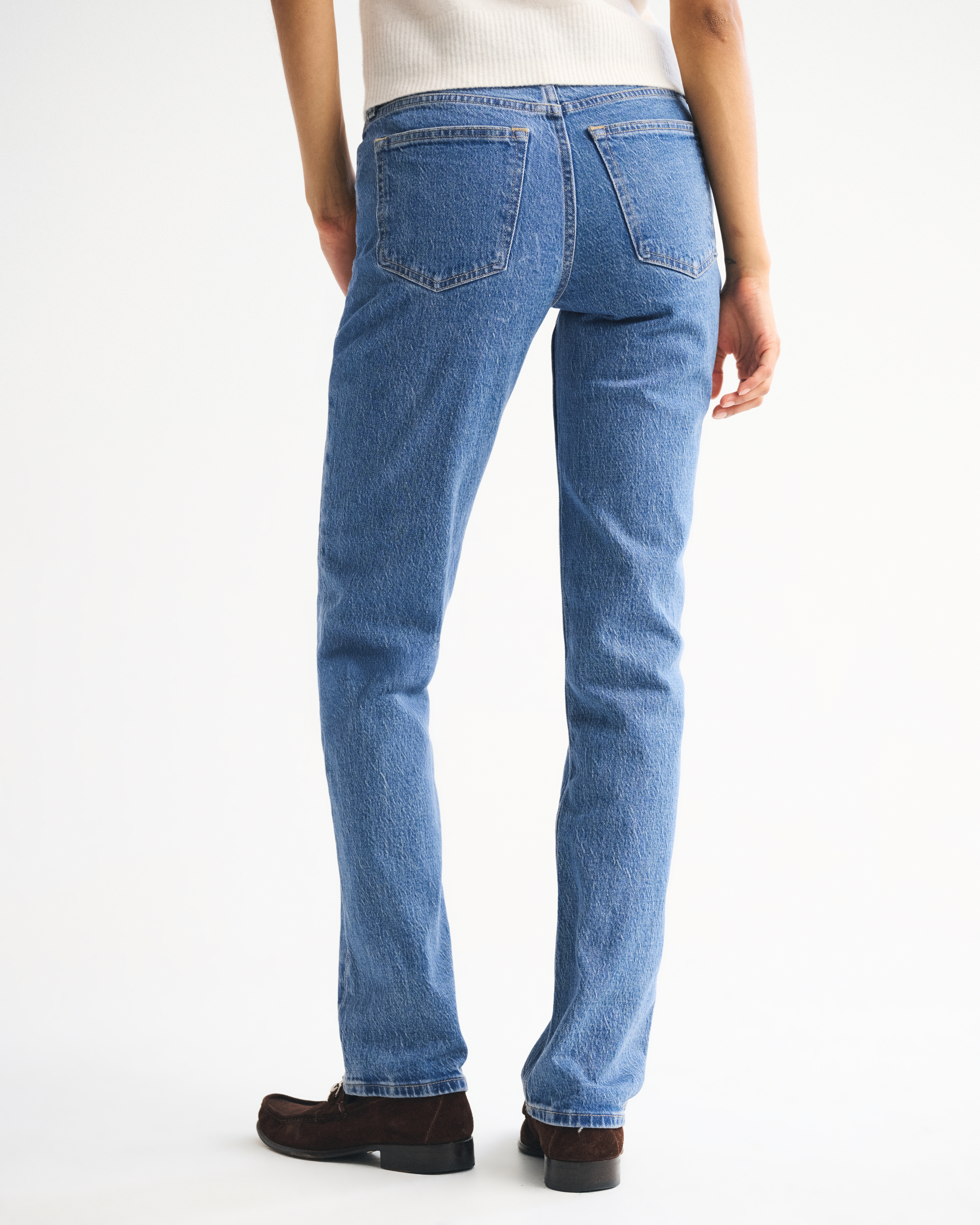 Abercrombie & Fitch Mid Rise 90s Straight Jean