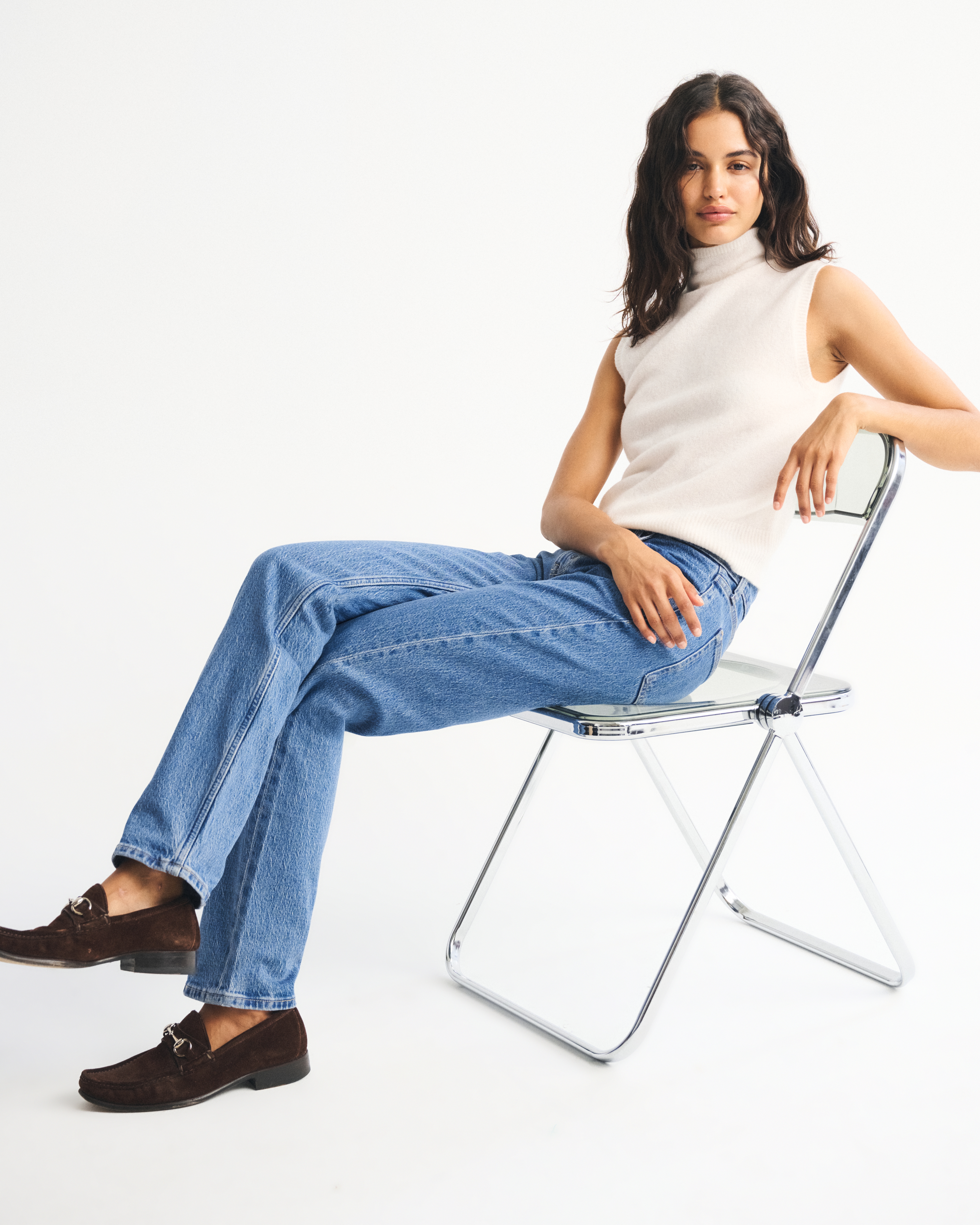 Abercrombie & Fitch Mid Rise 90s Straight Jean