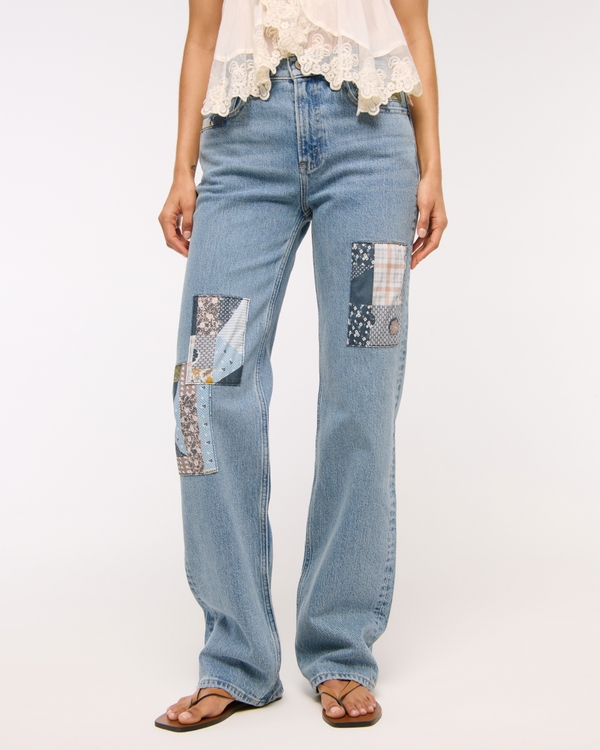 High Rise 90s Relaxed Patchwork Jean