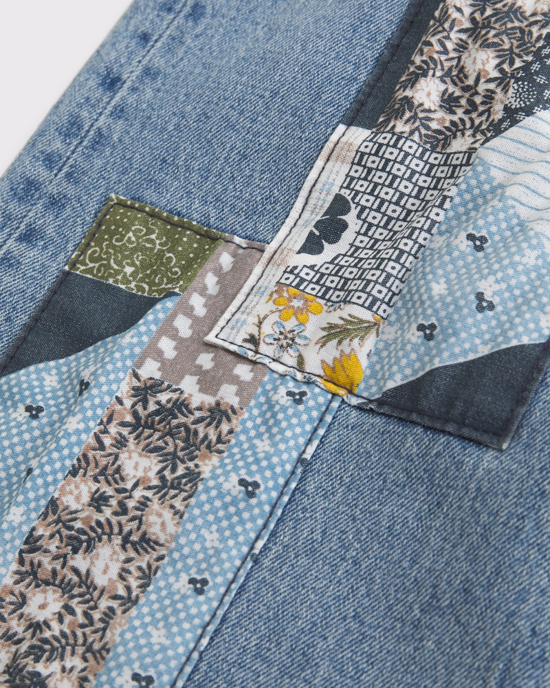 Women's Curve Love High Rise 90s Relaxed Patchwork Jean Women's