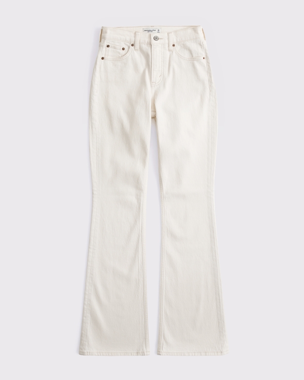 Curve Love High Rise Bootcut Jean, Ecru view 1