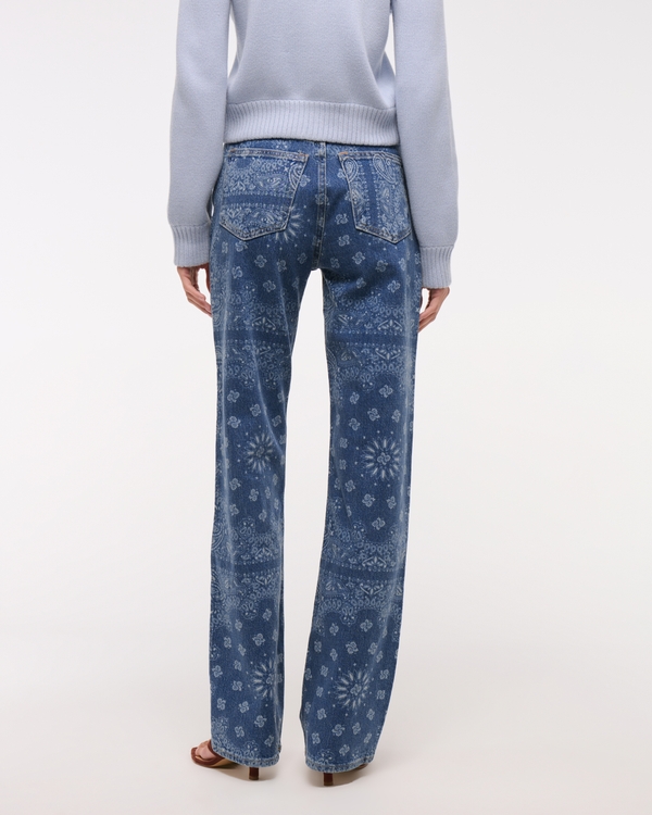 High Rise 90s Relaxed Bandana Print  Jean