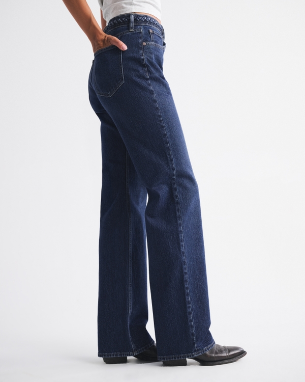 Curve Love High Rise 90s Relaxed Braided Waistband Jean
