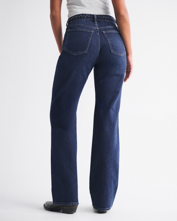 Curve Love High Rise 90s Relaxed Braided Waistband Jean